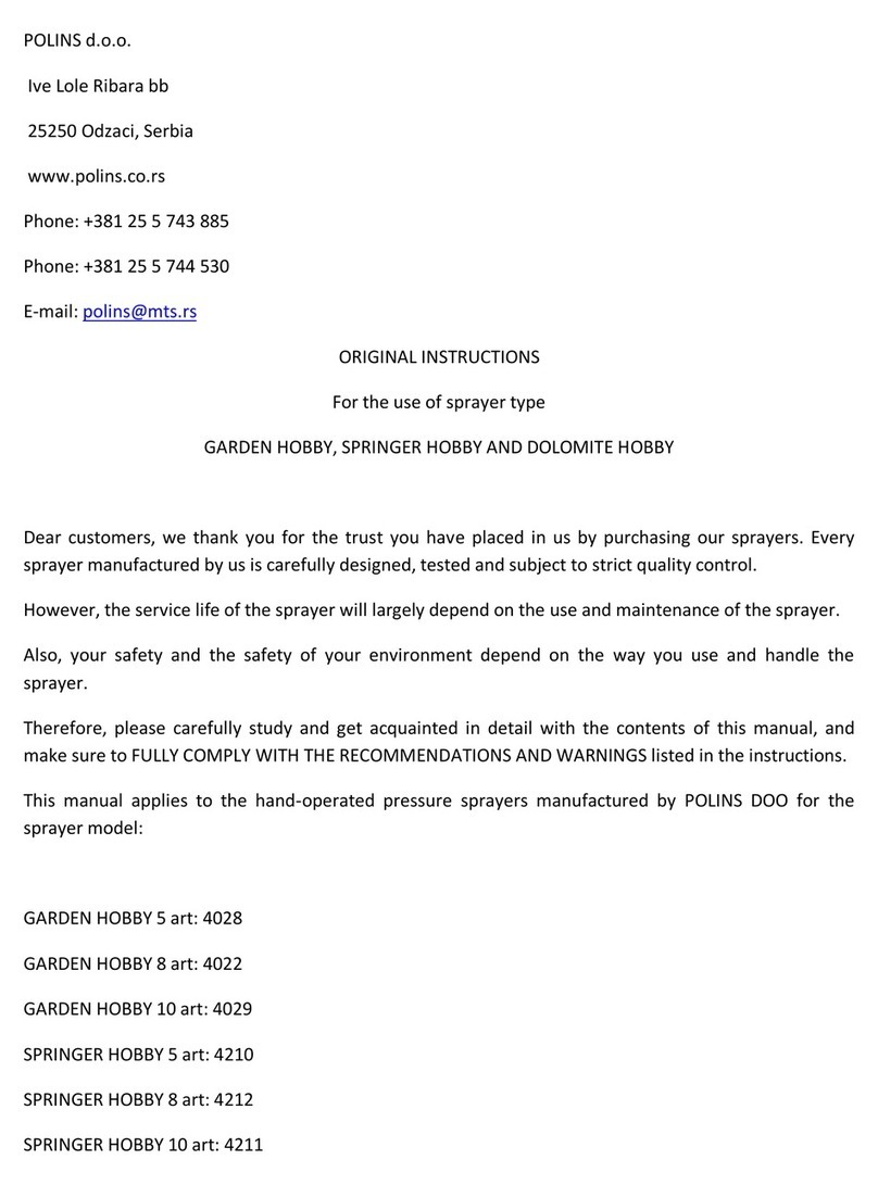 POLINS GARDEN HOBBY 5 Original instructions