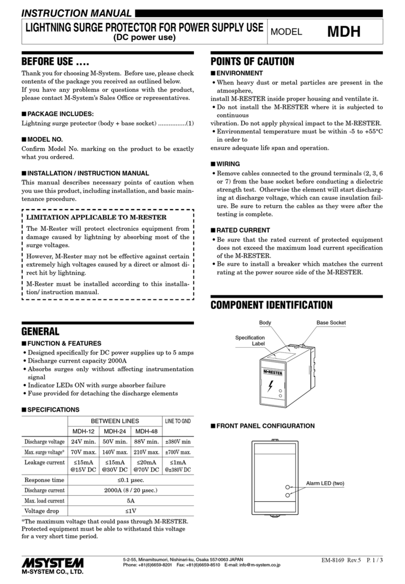 M-system MDH instruction manual