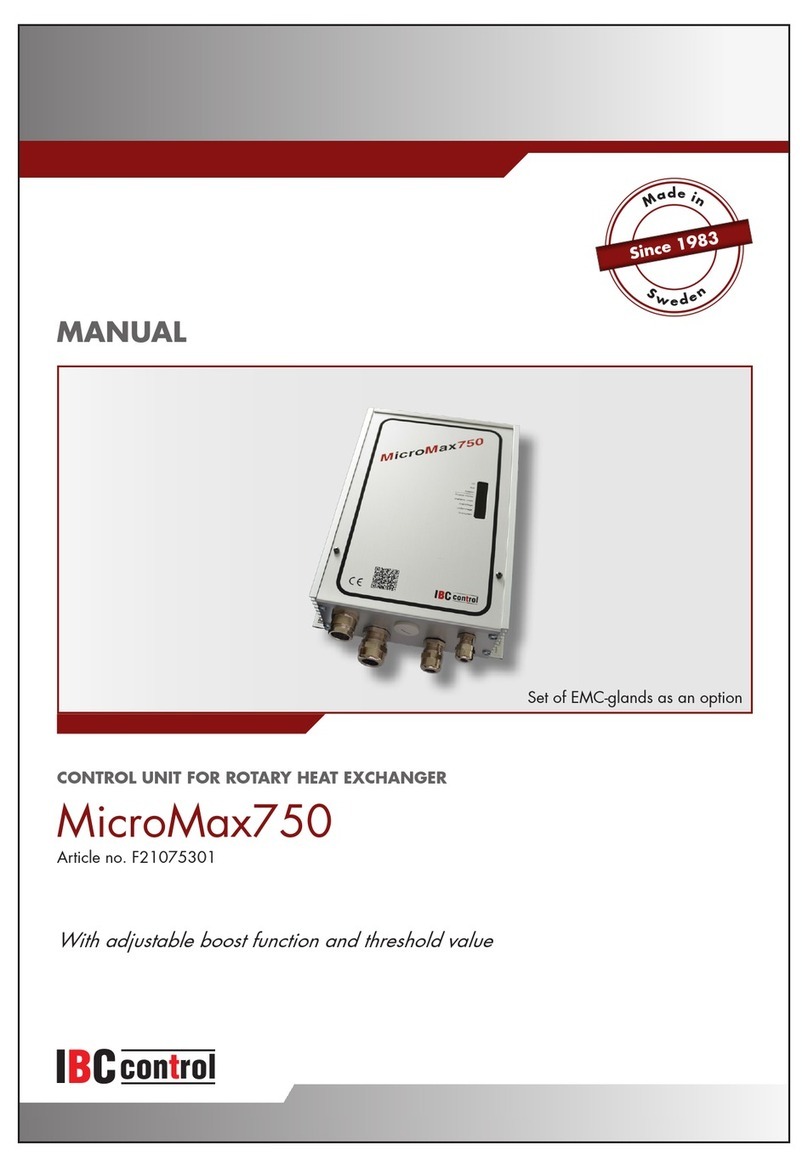 IBC control MicroMax750 User manual