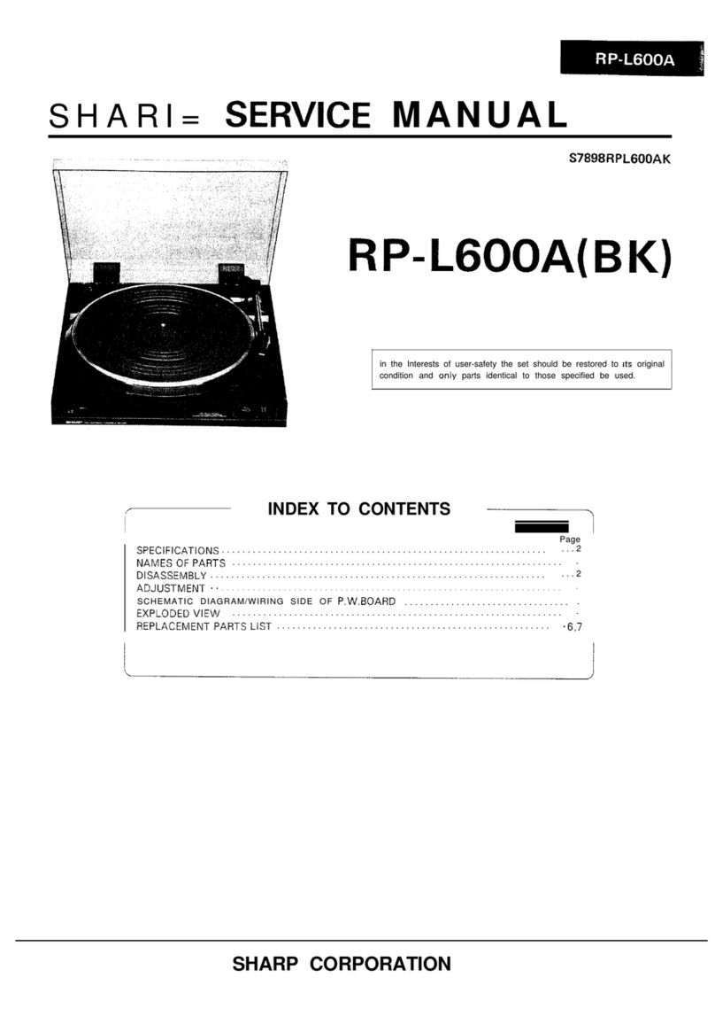 Sharp RP-LGOOA User manual