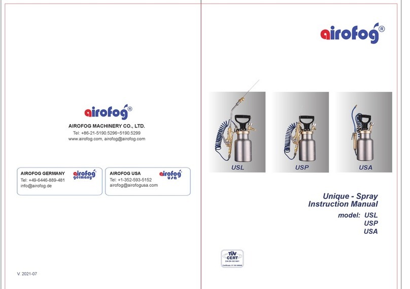 Airofog USL instruction manual