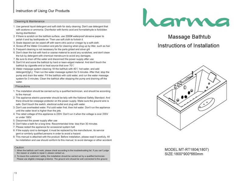 harma MT-RT1804 Instructions of installation