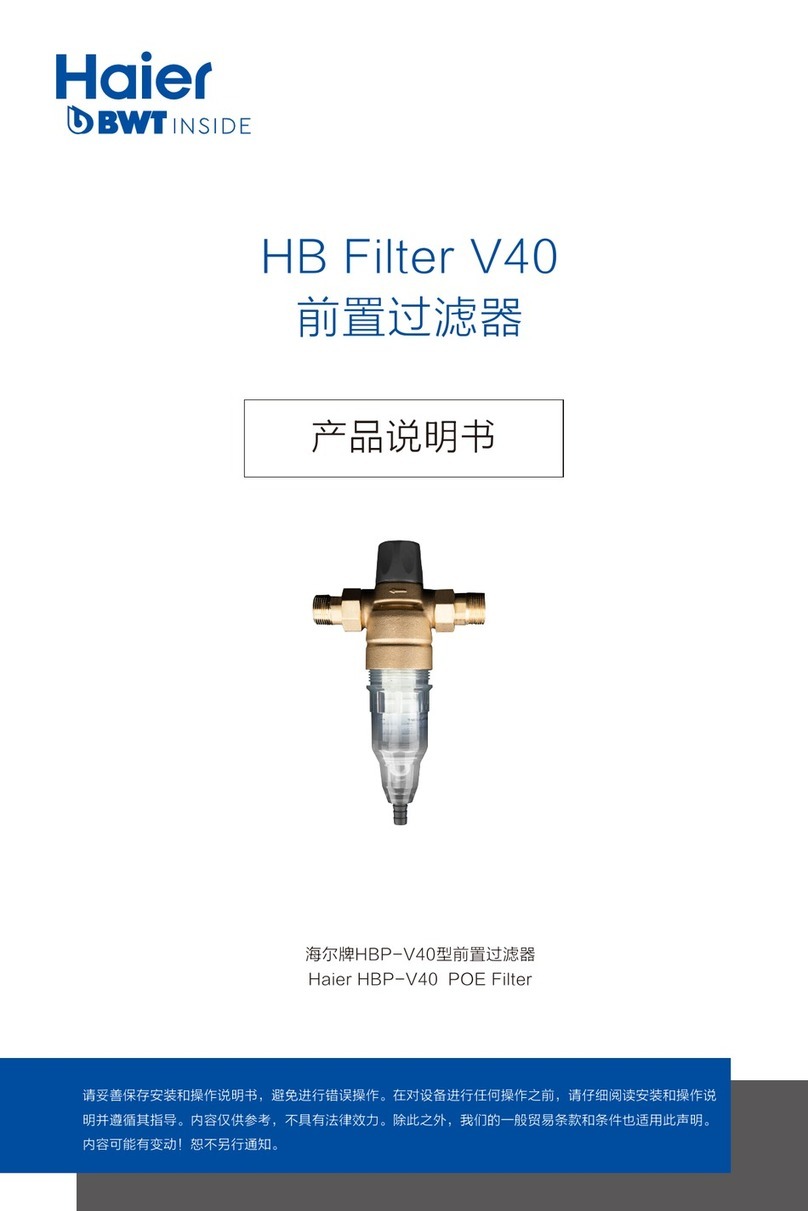 BWT Haier HBP-V40 User manual