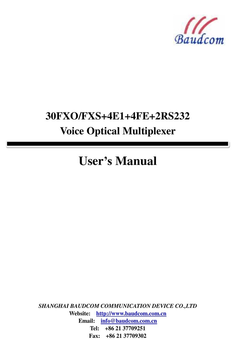 Baudcom 30FXO-4E1 user manual