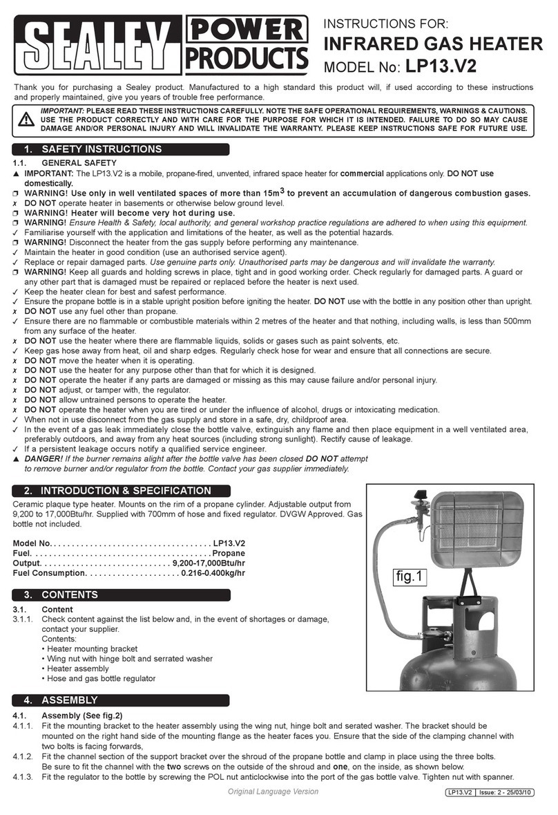 Sealey POWER PRODUCTS LP13.V2 instructions