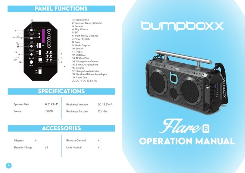 bumpboxx Flare 6 Operation manual bumpboxx Flare 6 Operation manual