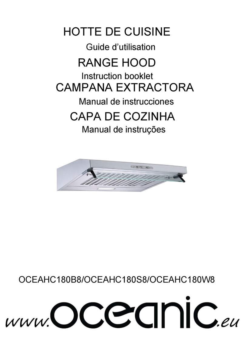 Oceanic OCEAHC180B8 Instruction booklet