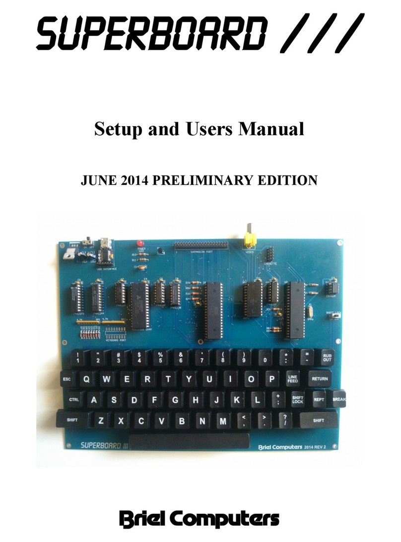 Briel Computers SUPERBOARD Setup & user's manual