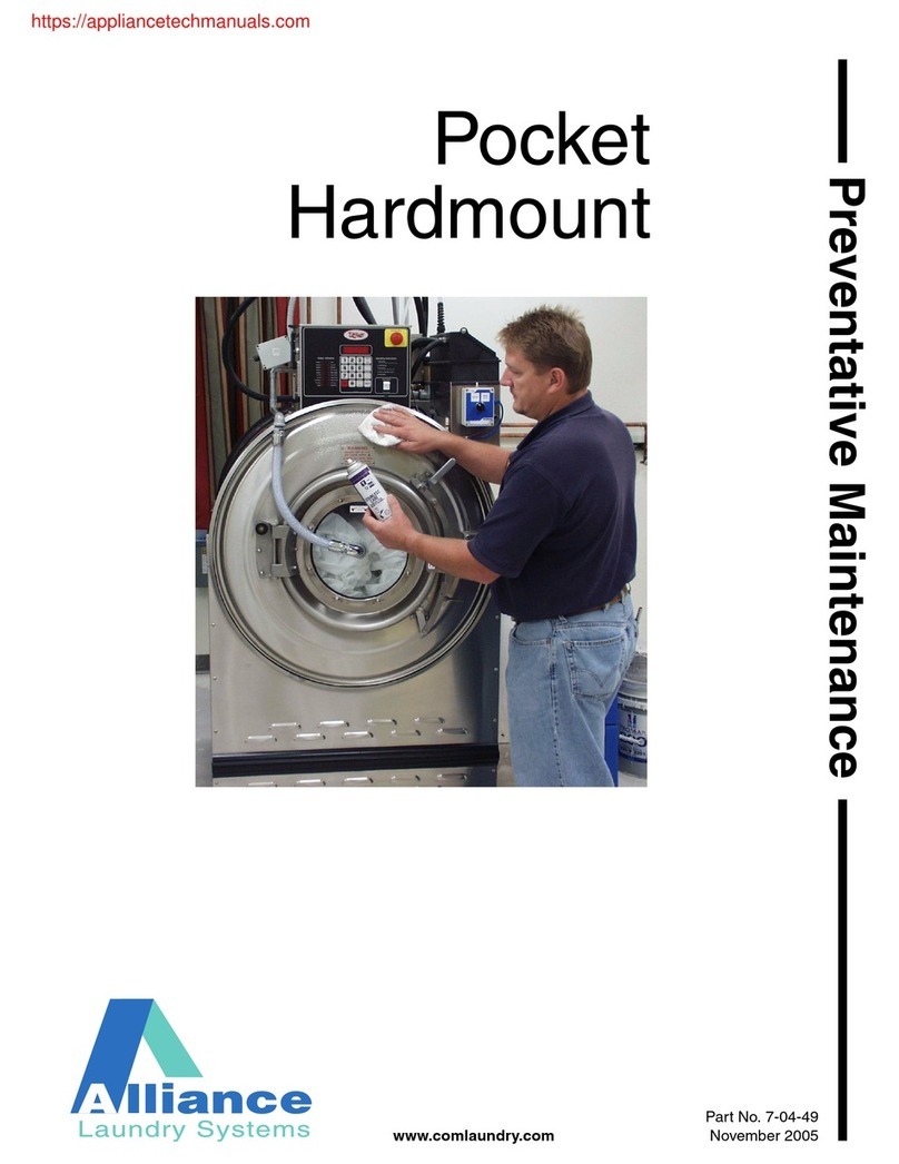 Alliance Laundry Systems Pocket Hardmount Operating manual