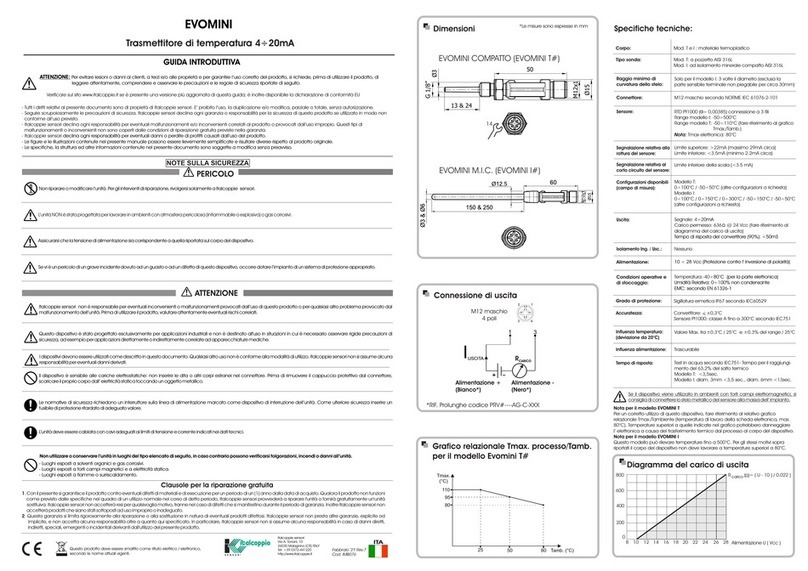 ITALCOPPIE SENSORI EVOMINI quick start guide