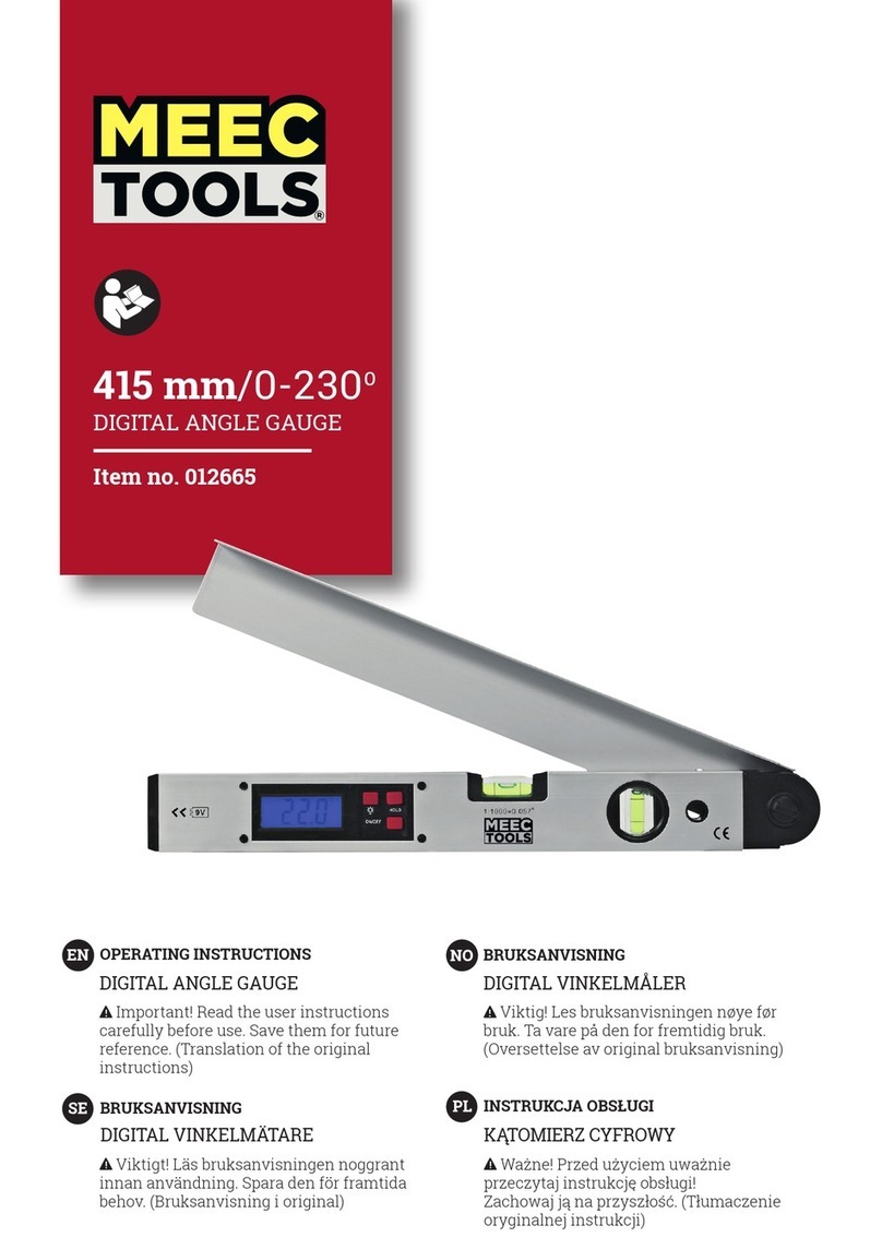 Meec tools 012665 operating instructions