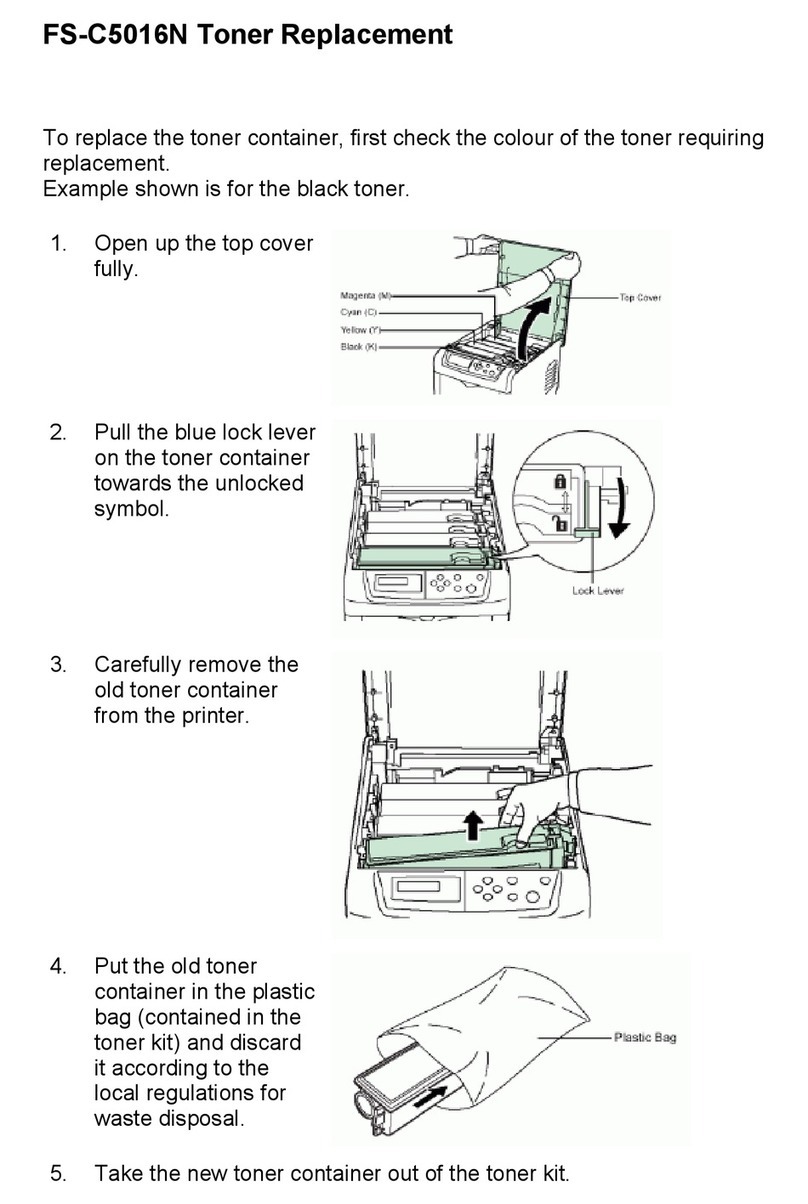 Kyocera FS-C5016N Use and care manual