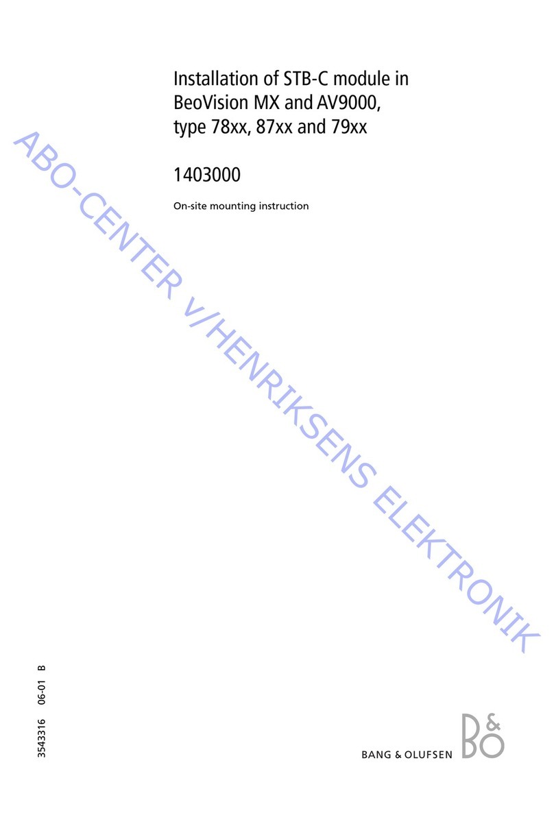Bang & Olufsen STB-C Mounting instruction