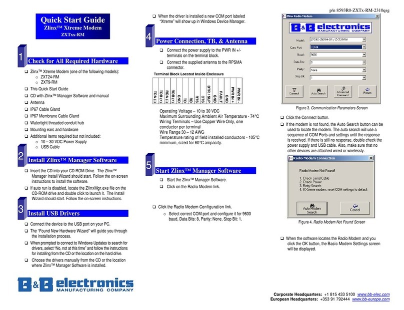 B&B Electronics Zlinx Xtreme ZXT9-RM quick start guide