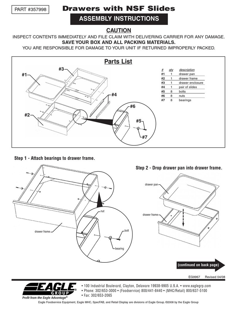 Eagle Group 357998 Assembly instructions Eagle Group 357998 Assembly instructions