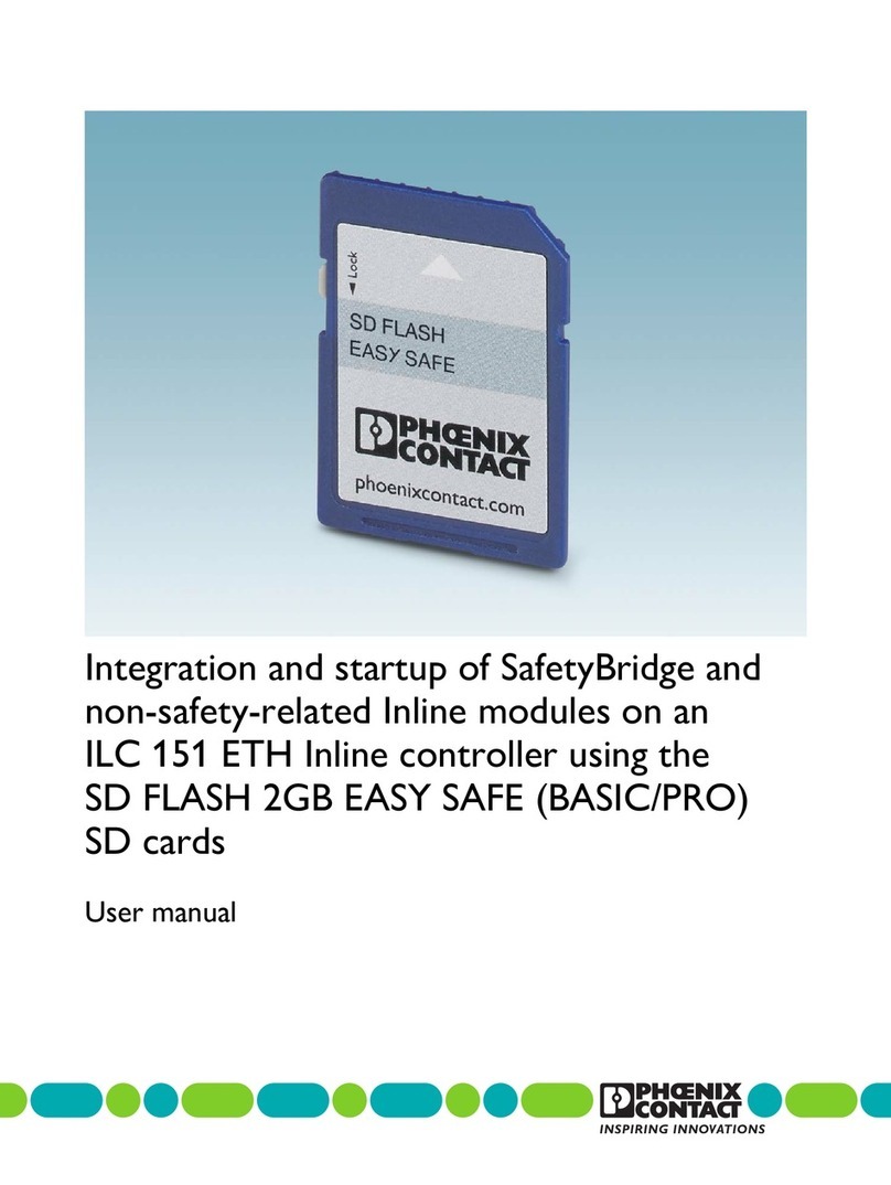 Phoenix Contact SD FLASH 2GB EASY SAFE BASIC user manual Phoenix Contact SD FLASH 2GB EASY SAFE BASIC user manual