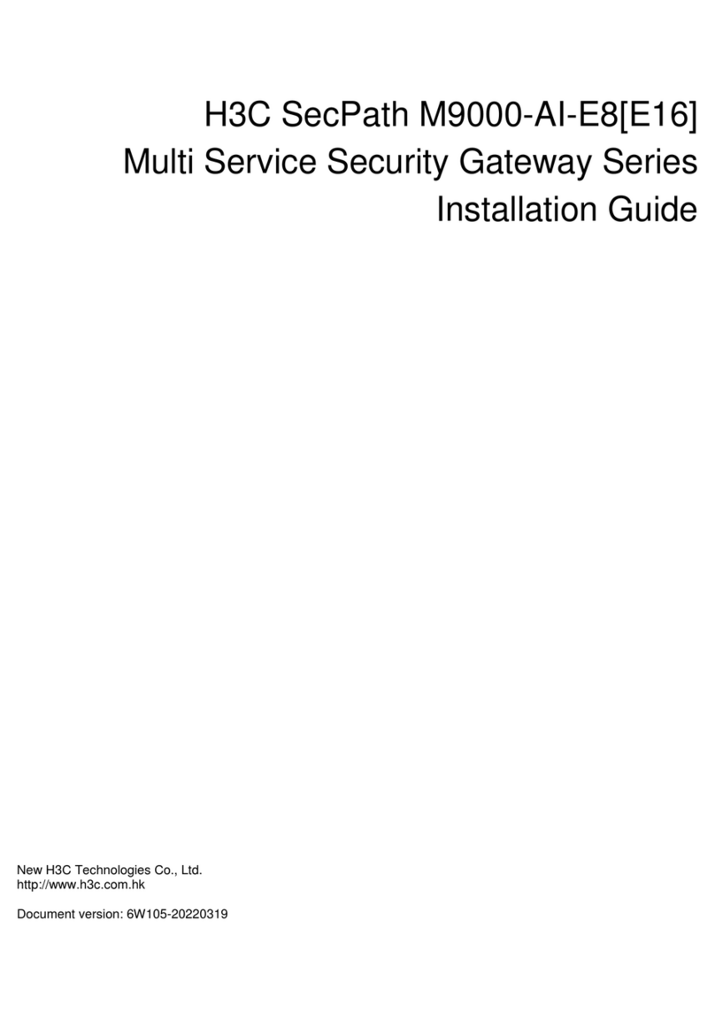 H3C SecPath M9000-AI-E8 User manual
