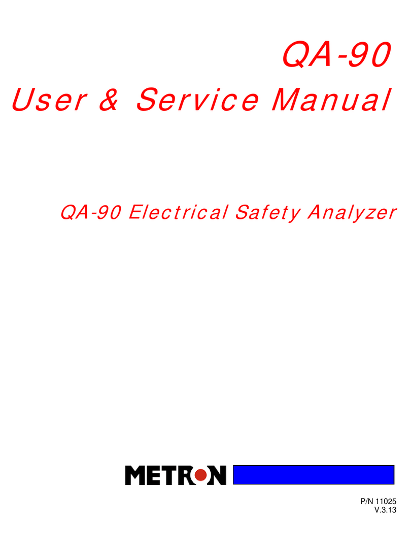 METRON QA-90 Troubleshooting guide