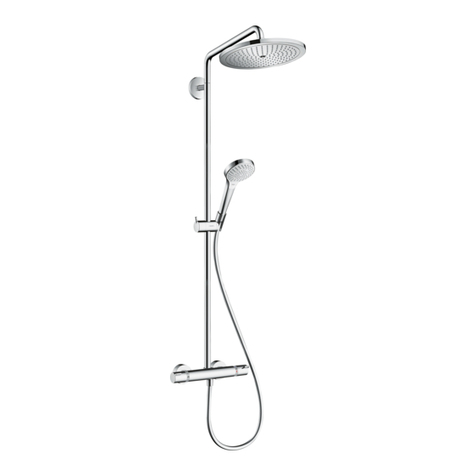 Hans Grohe Croma Select S 280 1jet Showerpipe 26890... Instructions for use/assembly instructions Hans Grohe Croma Select S 280 1jet Showerpipe 26890... Instructions for use/assembly instructions