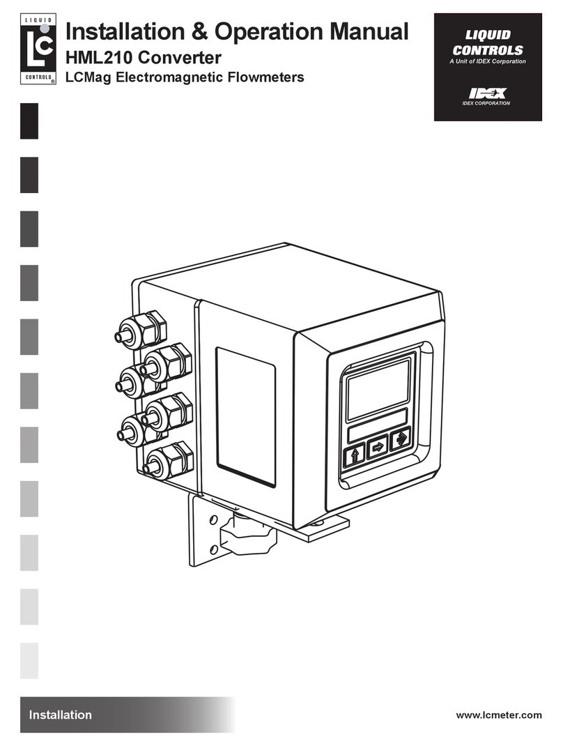 Idex LIQUID CONTROLS HML210 Installation & operation manual