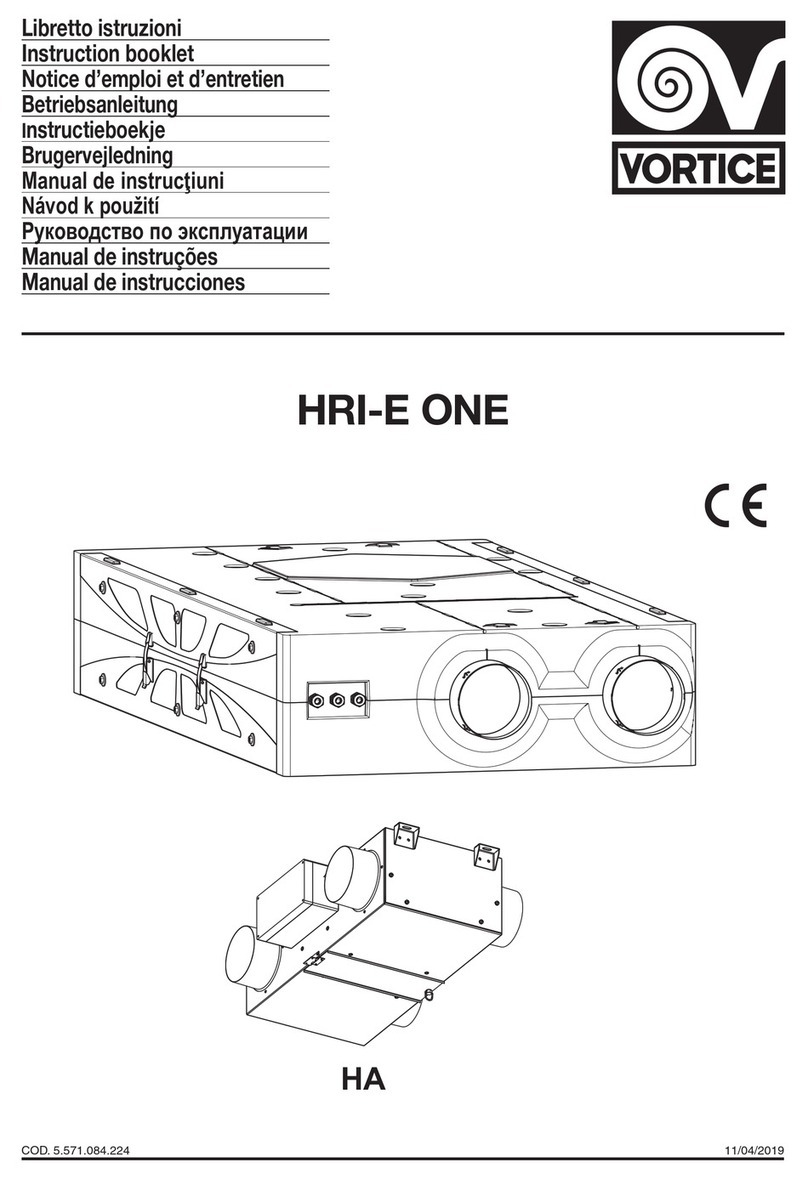 Vortice HRI-E ONE User manual