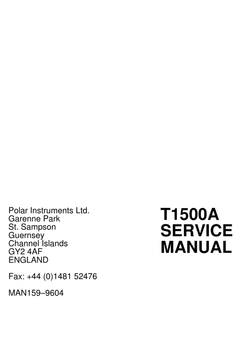 Polar Instruments T1500A User manual