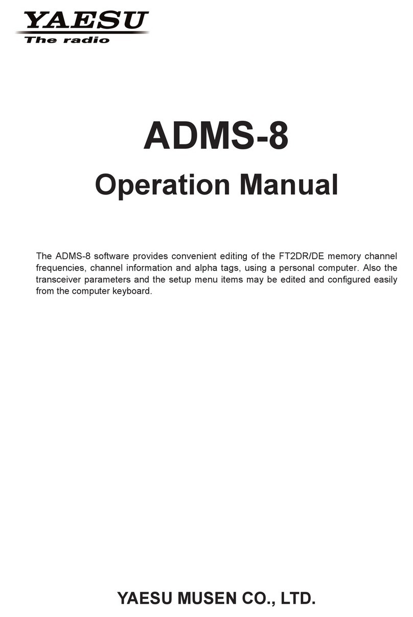 Yaesu ADMS-8 Operation manual