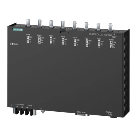 Siemens SIMATIC NET RUGGEDCOM RS8000A User manual