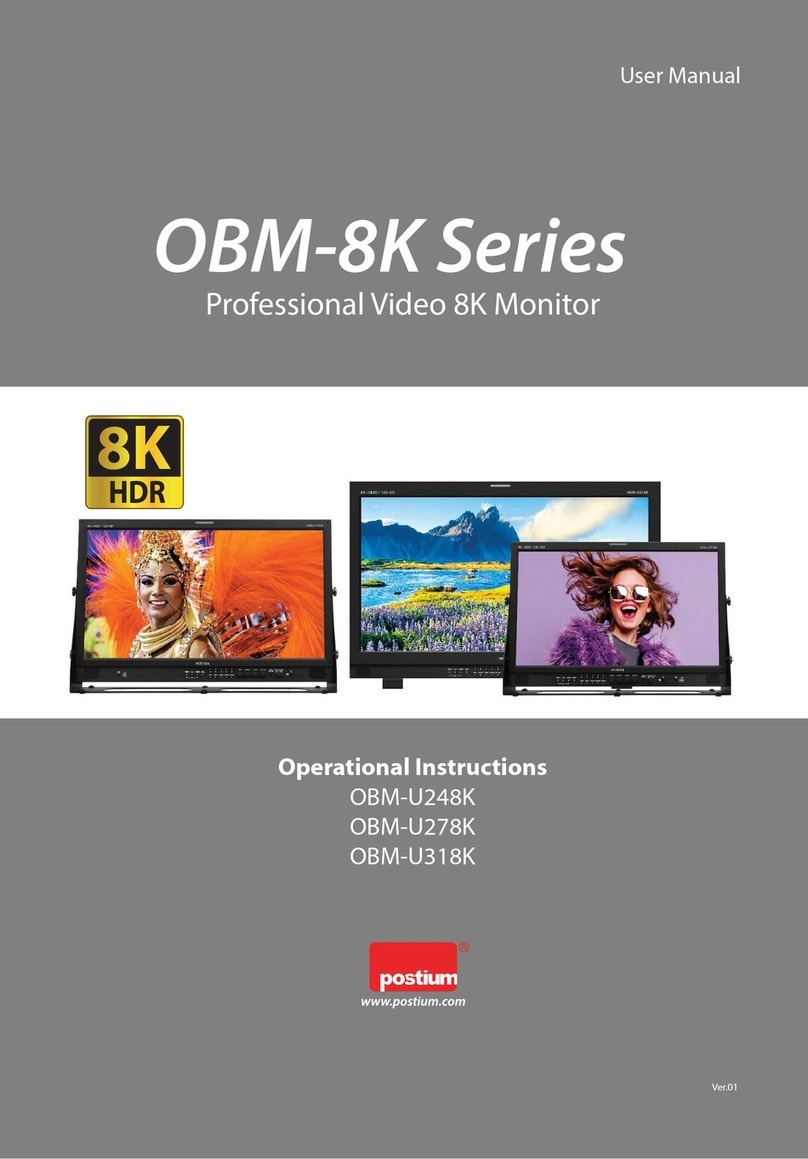 Postium OBM-8K Series Operational instructions