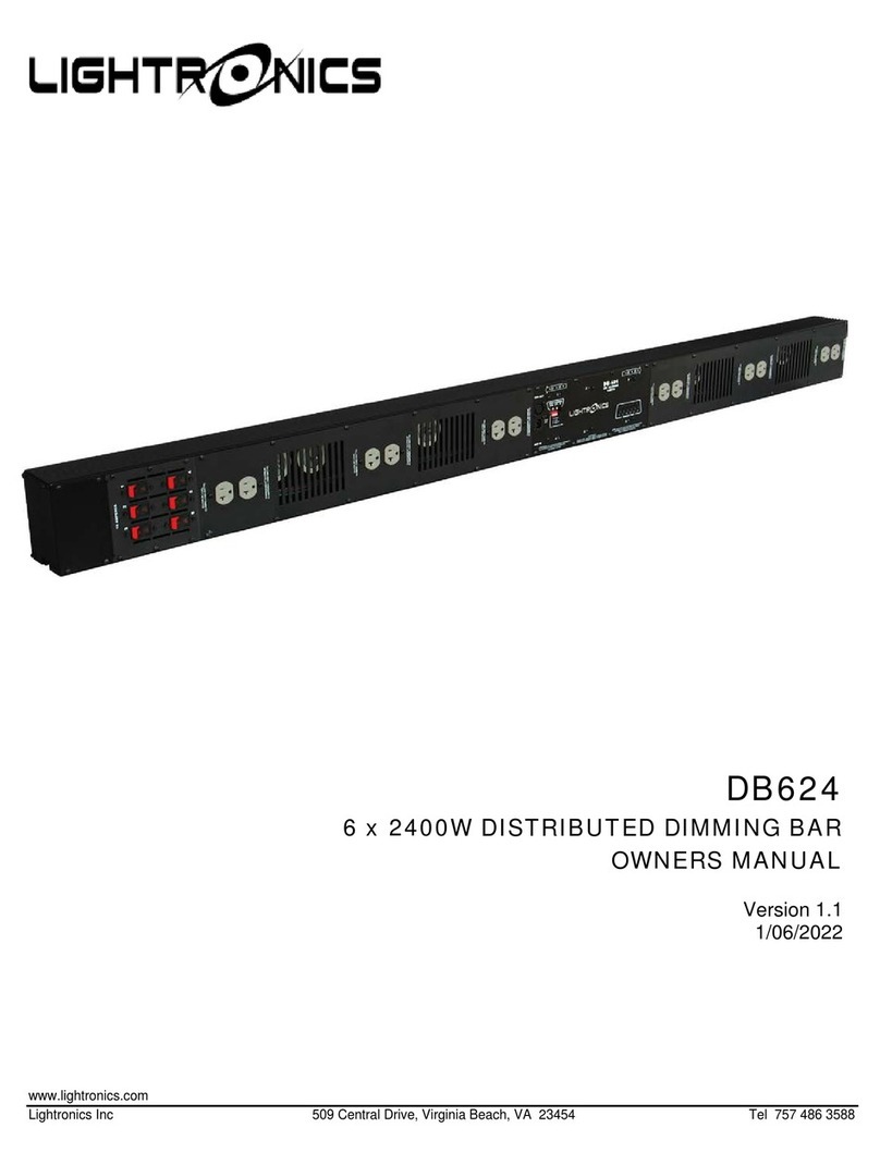 Lightronics DB624 owner's manual
