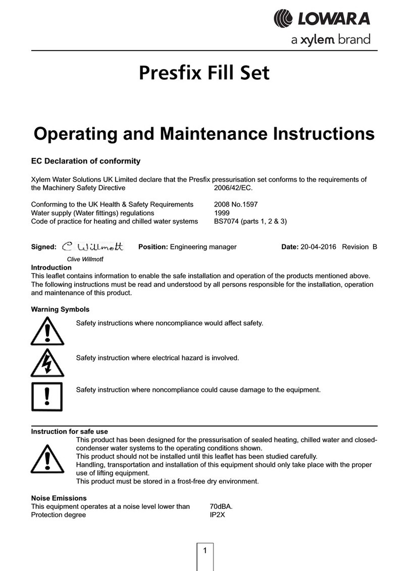 Xylem LOWARA Manual