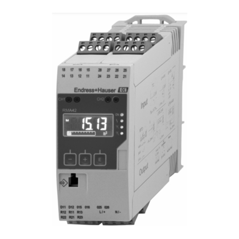 Endress+Hauser RMA42 User manual