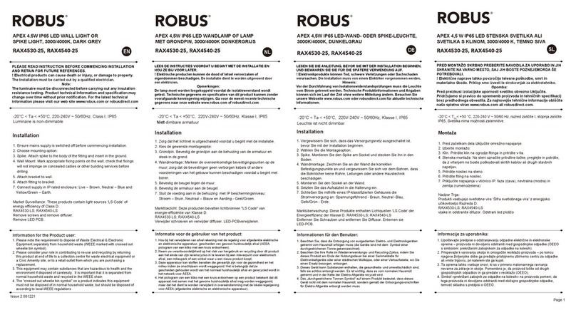 Robus RAX4530-25 Installation