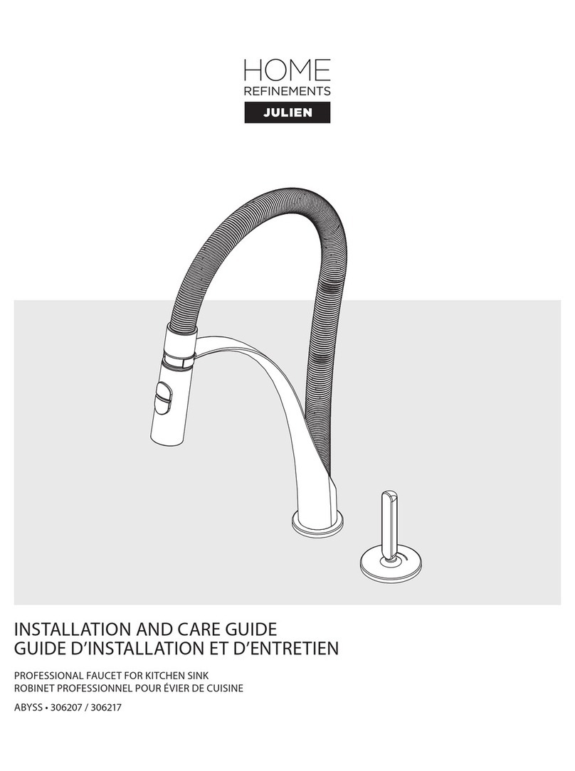 HOME REFINEMENTS ABYSS 306207 Installation and care guide