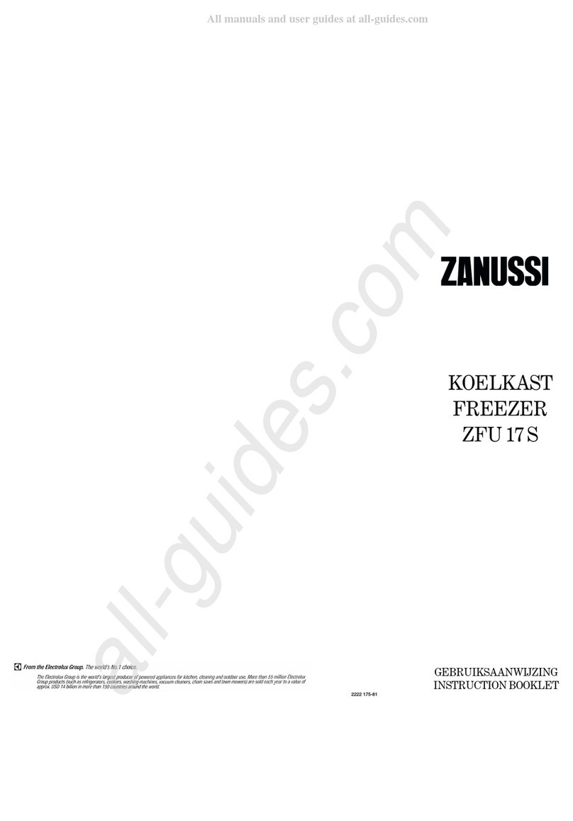 Zanussi ZFU 17S Instruction booklet