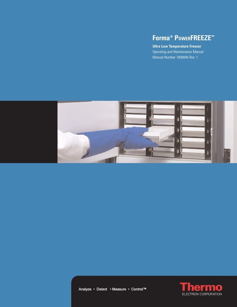 Thermo Electron Forma POWERFREEZE 840 Operating instructions
