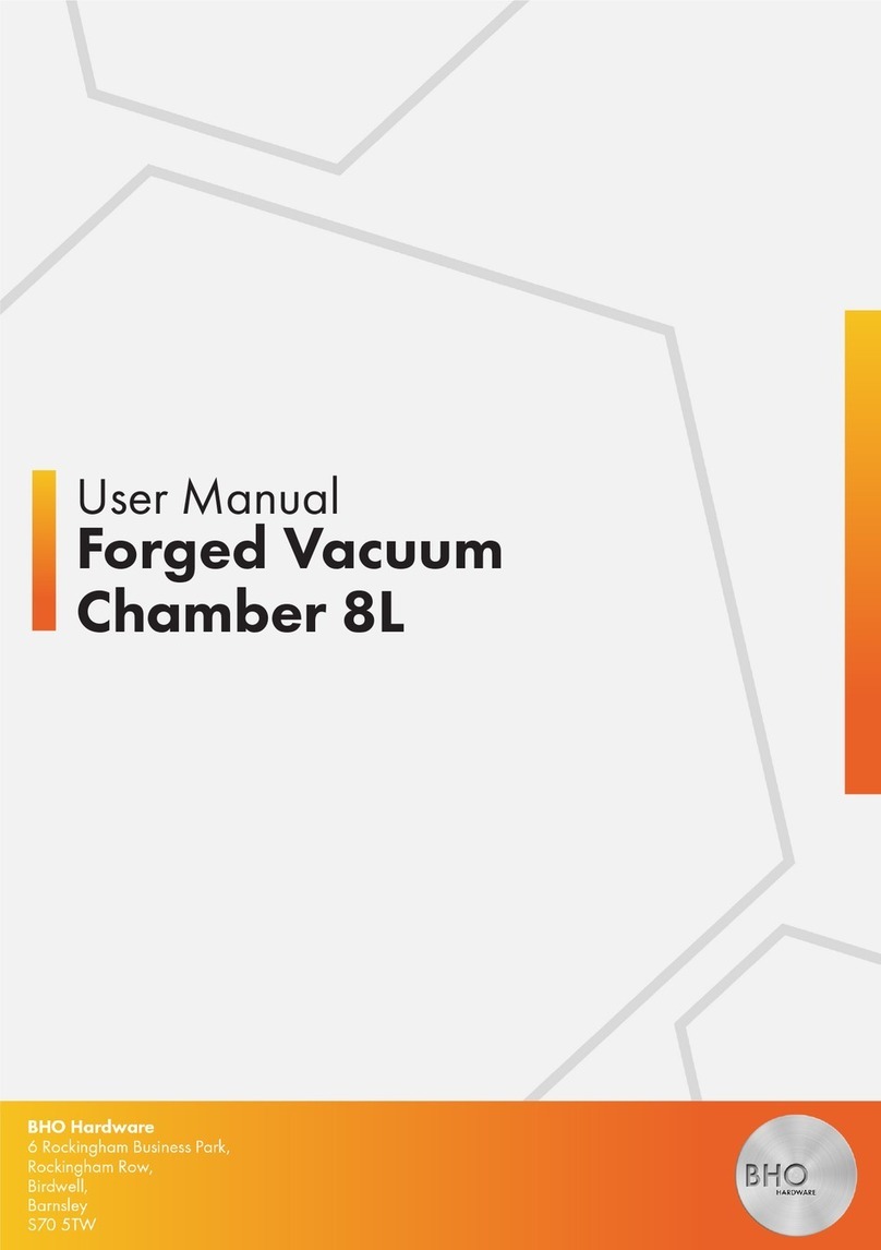 BHO 8L Vacuum Chamber user manual