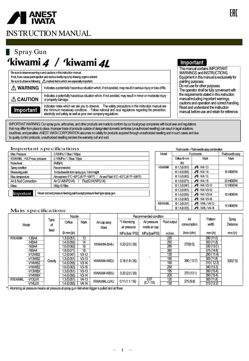 Anest Iwata KWIAMI 4 instruction manual