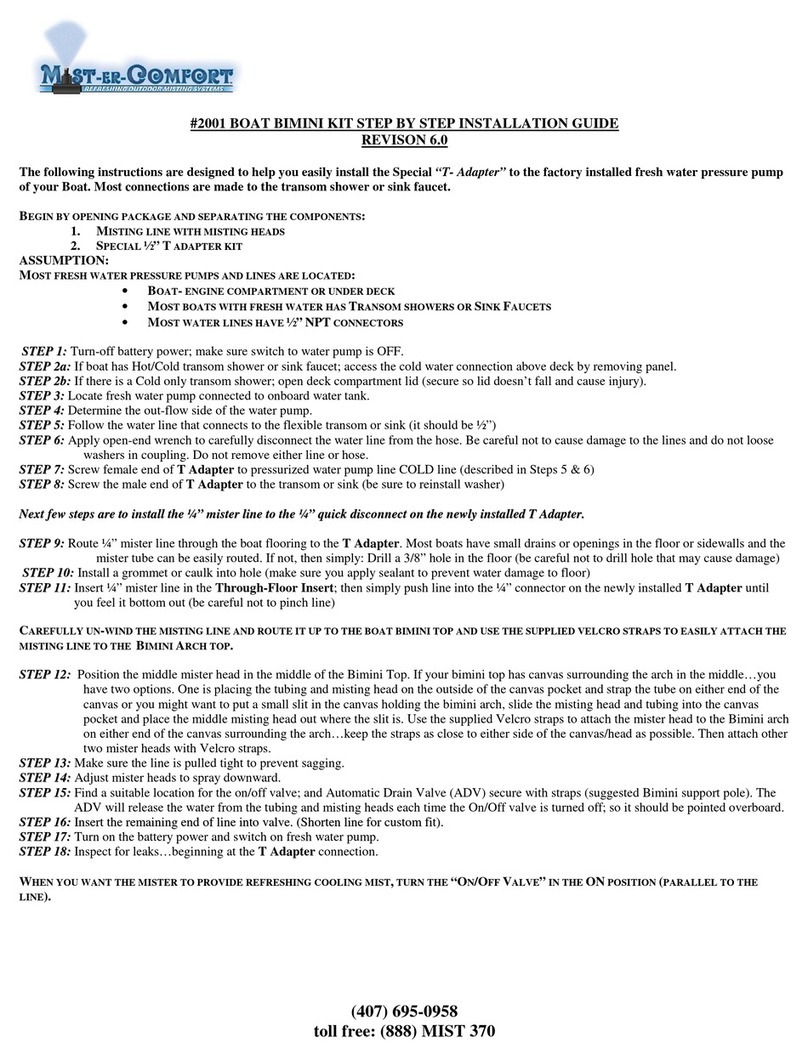 Mist-er-Comfort 2001 Step By Step Installation Guide