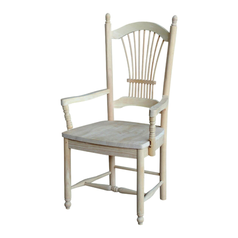Unfinished Furniture of Wilmington SHEAFBACK C-1622 User manual Unfinished Furniture of Wilmington SHEAFBACK C-1622 User manual