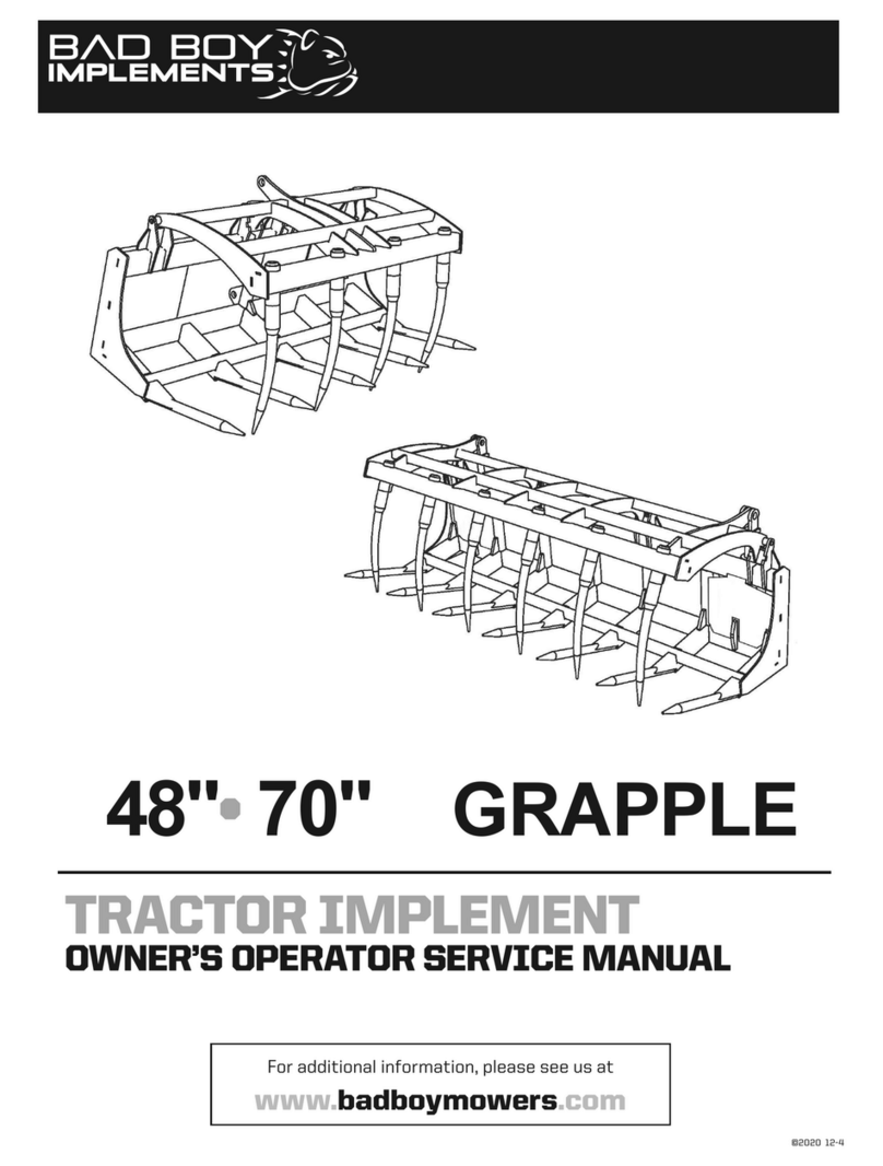Bad Boy GRAPPLE 48" OWNER’S OPERATOR SERVICE MANUAL