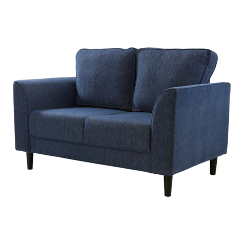 Second Story Home Remy Loveseat instructions