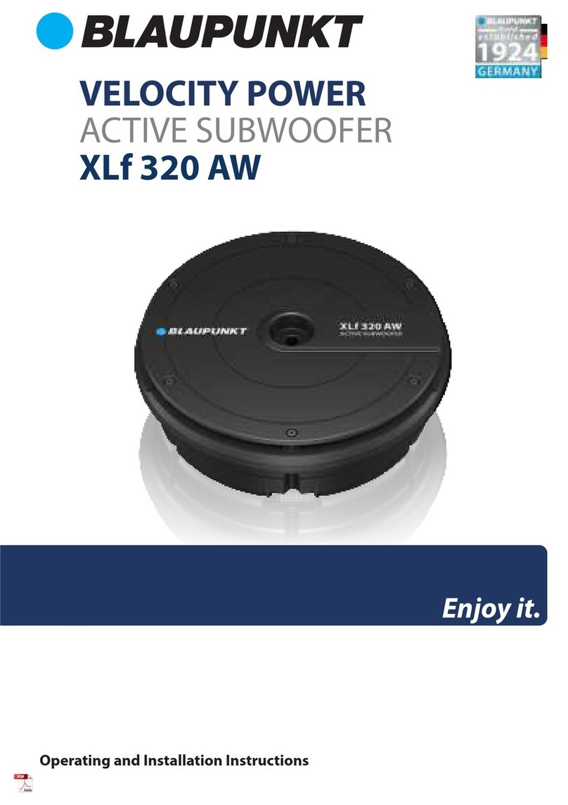 Blaupunkt XLf 320 AW User manual