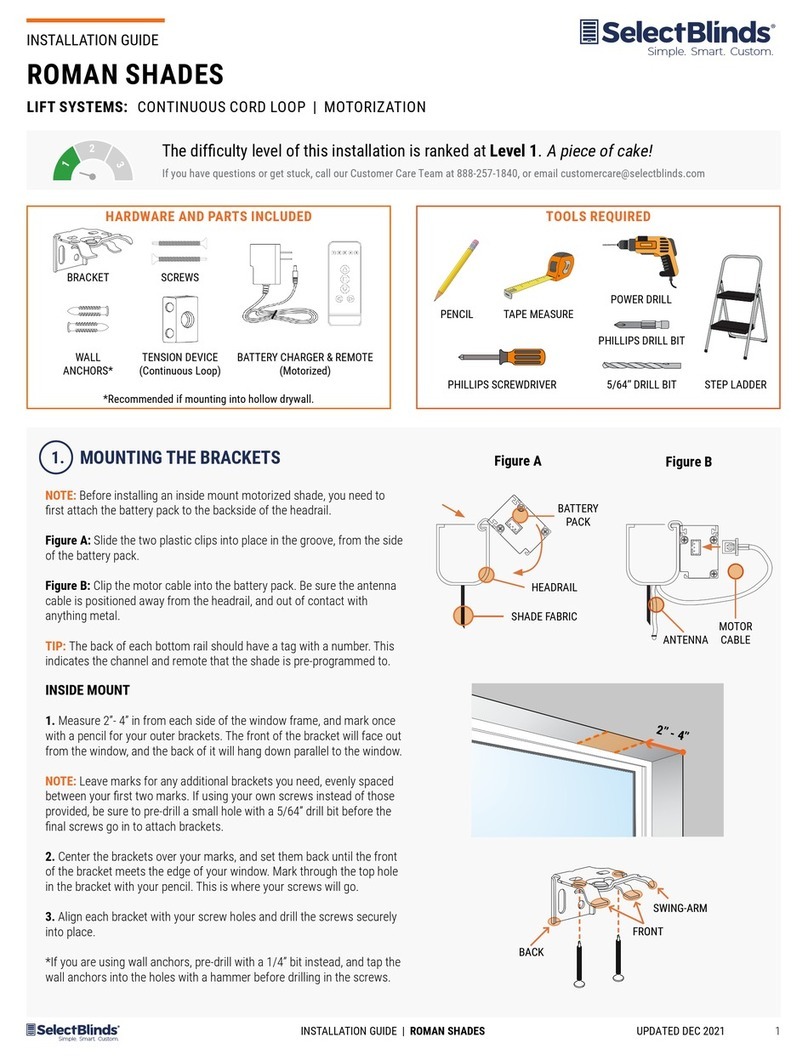 SelectBlinds Classic User manual SelectBlinds Classic User manual