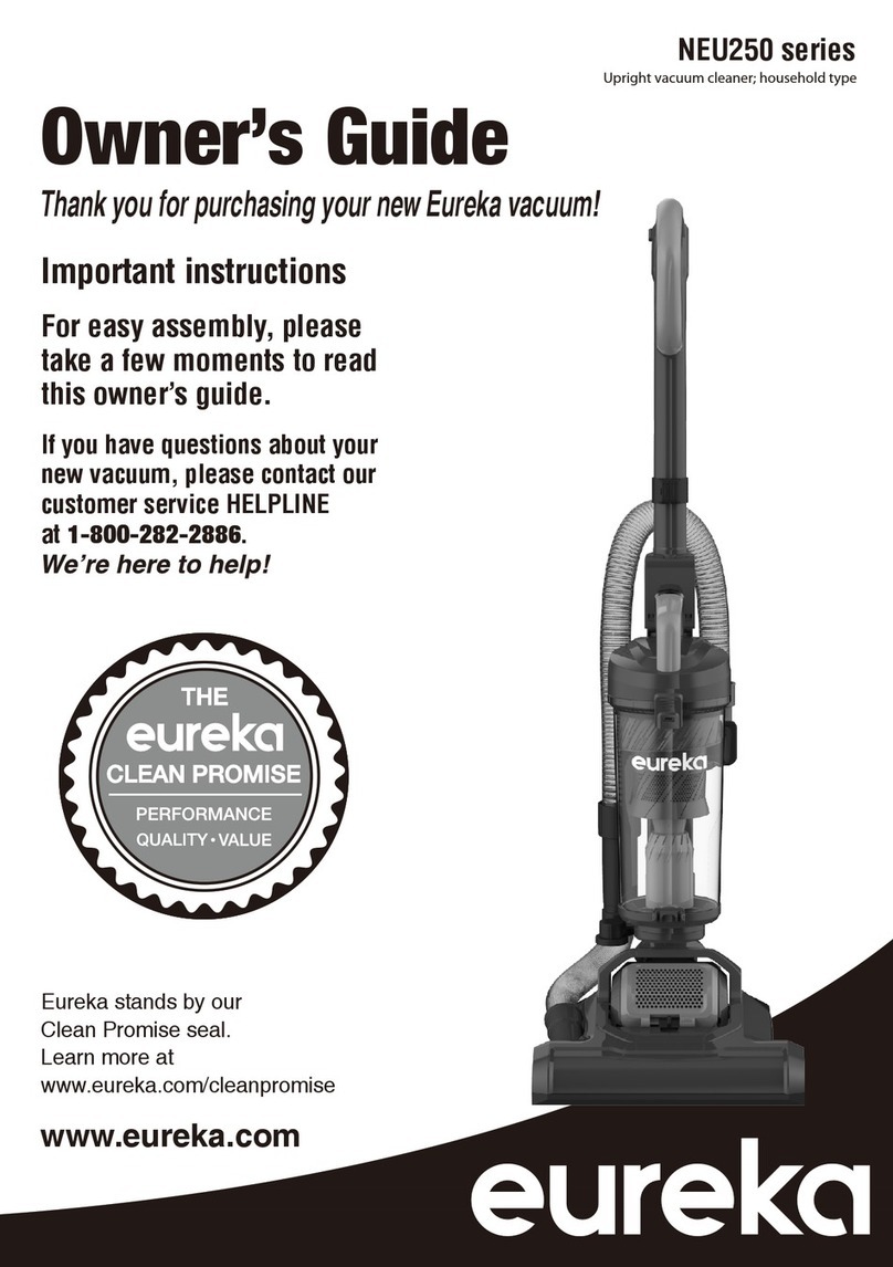 Eureka NEU250 Series Installation instructions manual