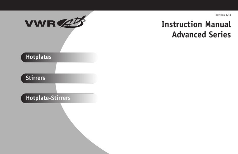 VWR Advanced Series instruction manual