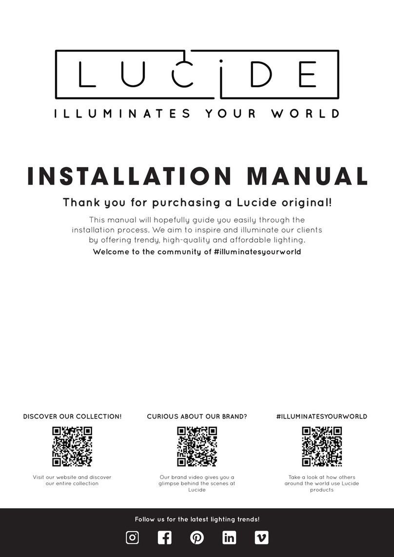 LUCIDE TURBIN installation manual