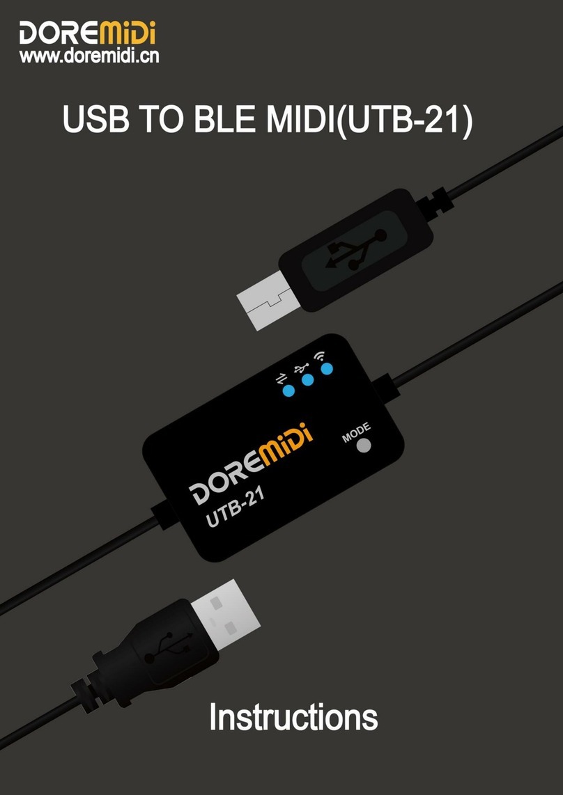 DOREMIDI UTB-21 instructions