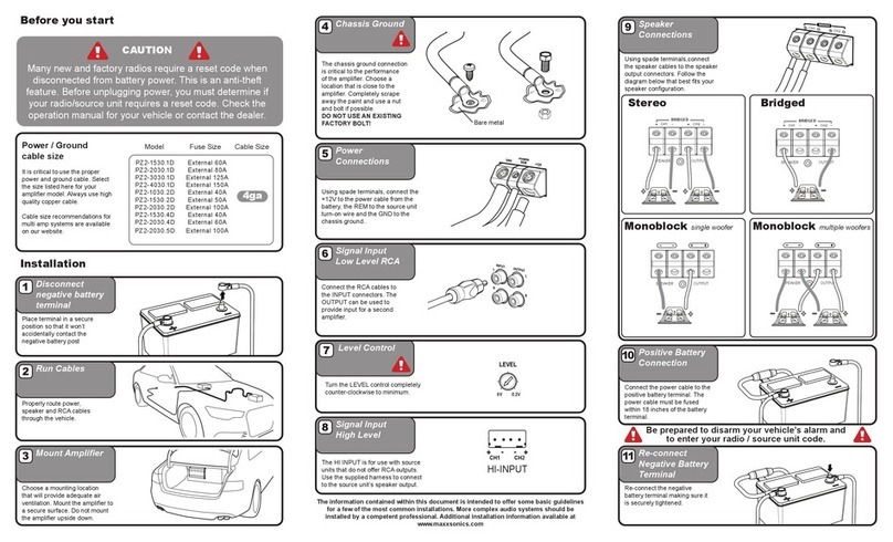 Crunch PZ2-1530.1D Quick start installation guide Crunch PZ2-1530.1D Quick start installation guide