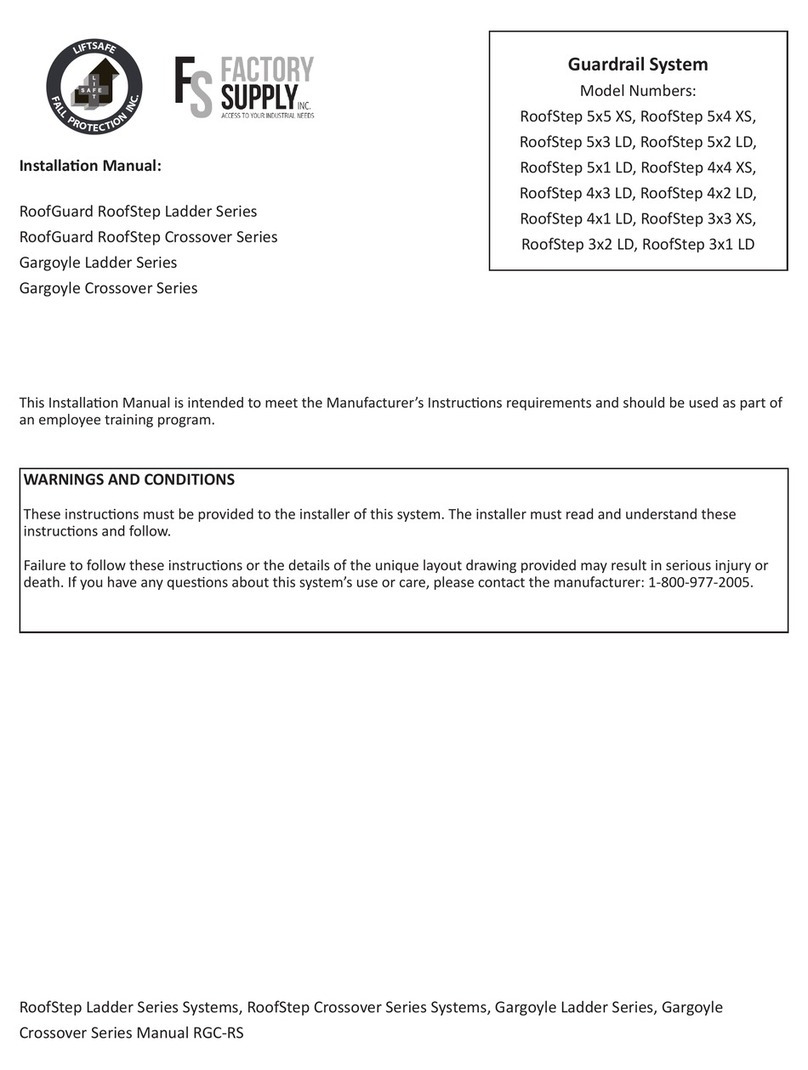 Liftsafe Fall Protection RoofStep Series installation manual